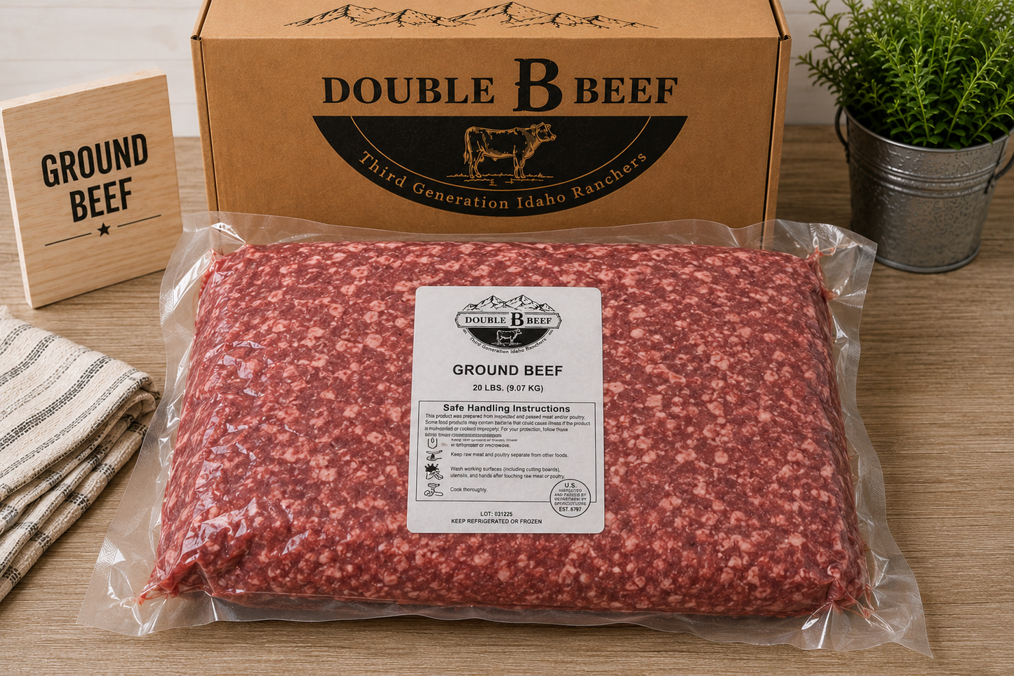 Ground Beef Box - 20 Pounds